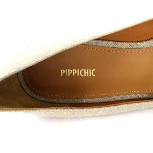 PIPPICHIC ビジューパンプス 36 ベージュ