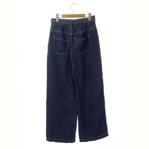 Diagram GRACE CONTINENTAL 21SS ベルト付きデニムパンツ ワイドパンツ 38 インディゴ