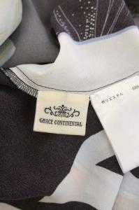 GRACE CONTINENTAL 21SS フレームフラワープリントワンピース ミモレ丈 総柄 アシンメトリー 36 マルチカラー