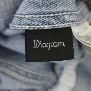 Diagram GRACE CONTINENTAL 21SS デニムジャケット Gジャン レースアップ ノーカラー 36 ブルー