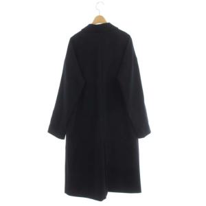 ENFOLD ボタンレスチェスターコート スプリングコート ロング 38 ネイビー