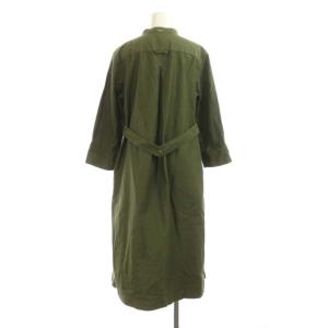 MHL. ワンピース ロング 長袖 バンドカラー 2 グリーン