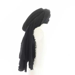 Faliero Sarti ストール ウール シルク混 ブラック
