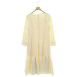 CELFORD 21SS ダンボールカットワンピース ロング 長袖 36 アイボリー