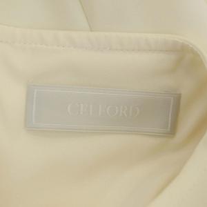 CELFORD 21SS ダンボールカットワンピース ロング 長袖 36 アイボリー