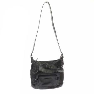 ショルダーバッグ パテントレザー エナメル ブラック