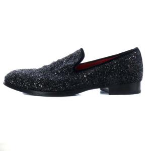 1PIU1UGUALE3 × 181 グリッター スリッポン glitter slip-on 40.5 25.5cm 黒 ブラック
