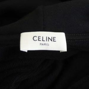 CELINE 22SS スタッズ付き CELINE フーディ M 黒白