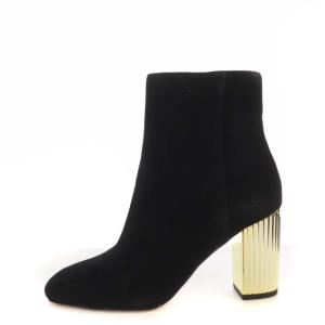 MICHAEL Michael Kors ショートブーツ メタルヒール スクエアトゥ スエード 7.5M 24.5cm ブラック