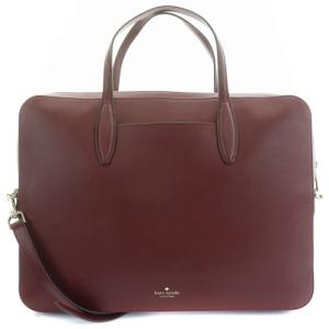ショルダーバッグ ビジネスバッグ 2way レザー ロゴ ボルドー