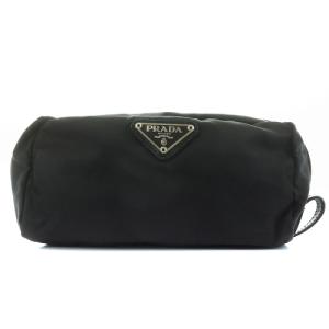 ポーチ 小物入れ ロゴ ナイロン ブラック