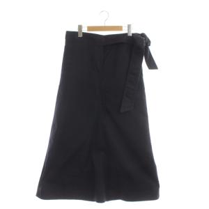 ロングスカート Aライン 36 インディゴ