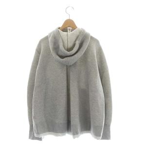 sacai ジップアップ スウェットパーカー 長袖 2 グレー