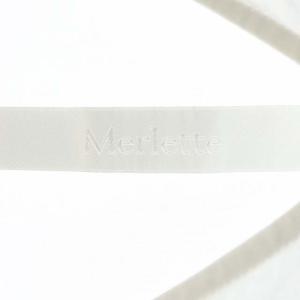 Merlette Vネック ティアードワンピース フレア ロング コットン 長袖 S ホワイト