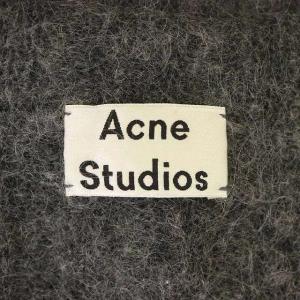 Acne Studios RAYA SHORT RIB ニットカーディガン カットソー 長袖 ミドル丈 ウール混 XXS グレー