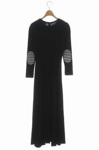 BORDERS at BALCONY ワンピース フレア 36 ブラック