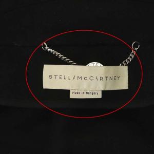 STELLA McCARTNEY フード付きステンカラーケープ ポンチョ 40 黒