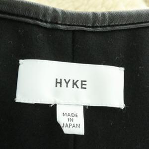 HYKE ボアストール ショール ホワイト ブラック