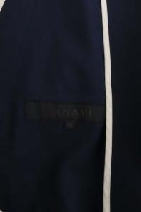 ANAYI スプリングトレンチコート スプリングコート トレンチコート アウター ロング OS 紺 ネイビー