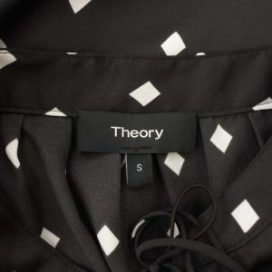 Theory Diamond Print Fluid Blouse S ブラック