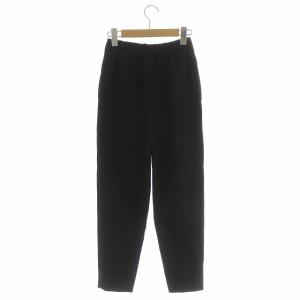 ENFOLD 21AW ダブルクロス Relax TROUSERS テーパードパンツ イージー 34 ブラック