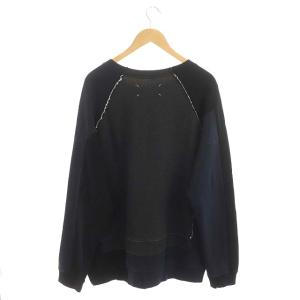Maison Margiela14 再構築 スウェット プルオーバー クルーネック 44 ブラック