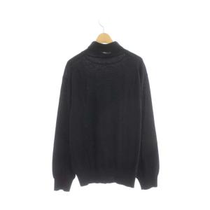 AURALEE 21AW SUPER HIGH GAUGE WOOL タートルネックニット セーター カットソー 薄手 長袖 ウール 紺 ネイビー