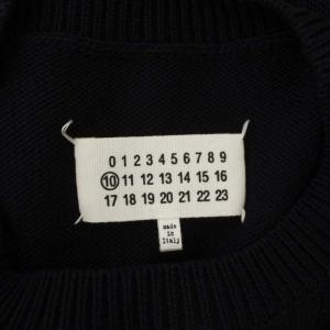 Martin Margiela 10 再構築ニット 長袖 切替 M ネイビー