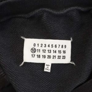 Maison Margiela 10 ロゴプルオーバースウェット 44 チャコールグレー