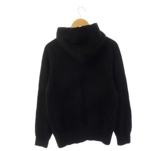 sacai メルティングポットフーディパーカー スウェット プルオーバー 長袖 プリント 1 ブラック ホワイト