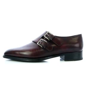 JOHN LOBB ミュージアムカーフ CHAPEL ダブルモンクシューズ 5E 23.5cm ダークブラウン