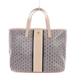 GEMINI LINK STRIPE トートバッグ PVC レザー チェーン柄 ピンク