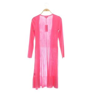 TOCCA 21SS LONG AJISAI ニット カーディガン 長袖 ロング マルチリブ F ピンク