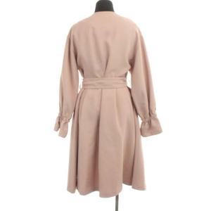 TOCCA GROS ISLET ロングコート タック ベルトリボン 0 ピンク