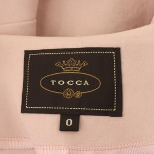 TOCCA GROS ISLET ロングコート タック ベルトリボン 0 ピンク
