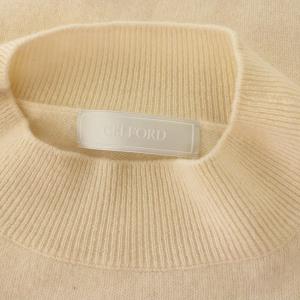 CELFORD 20AW カシミヤニットプルオーバー 長袖 オープンショルダー ボリュームスリーブ 36 アイボリー