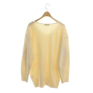 TOMORROWLAND Vネックニット ウール セーター 長袖 シャギー S アイボリー