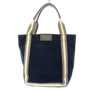 ANYA HINDMARCH Pont Feeling トートバッグ キャンバス 紺