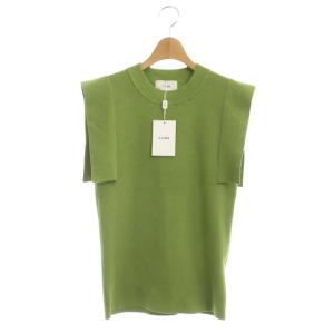 22SS SQUARE SLEEVE KNIT TOPS 2 グリーン