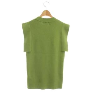 CLANE 22SS SQUARE SLEEVE KNIT TOPS 2 グリーン