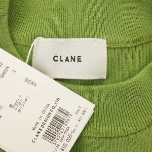 CLANE 22SS SQUARE SLEEVE KNIT TOPS 2 グリーン