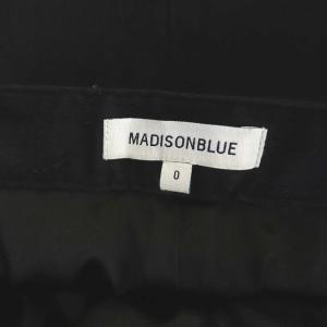 MADISONBLUE 裾ジップスキニーパンツ テーパード スリム ジッパーフライ 0 ブラック