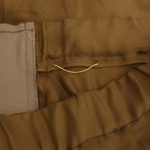 Deuxieme Classe Maxi スカート ロング セミフレア シルク 36 ブラウン