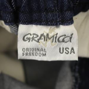 GRAMiCCi サルエルデニムパンツ ジーンズ ストレート イージー S ブルー