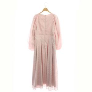 CELFORD × 石井美保 × &ROSY 21AW ドビーシフォンワンピース フレア 38 ライトピンク