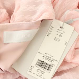 CELFORD × 石井美保 × &ROSY 21AW ドビーシフォンワンピース フレア 38 ライトピンク