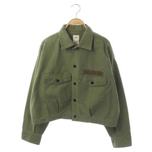 RHC 22SS Wide Military Shirt ワイドミリタリーシャツ S カーキ 