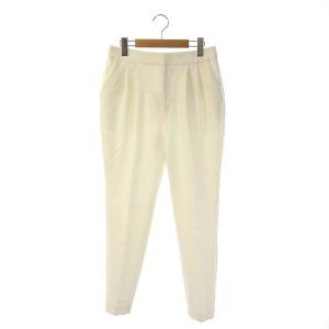 パンツ 2タック テーパード センタープレス 38 ホワイト
