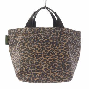 トートバッグ レオパード柄 ブラウン