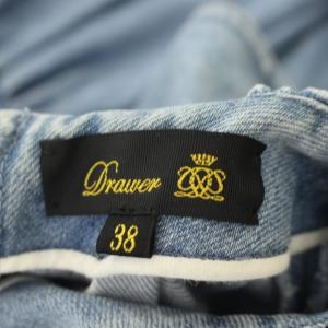 Drawer D FA1 DENIM TRD LONG OPS ワンピース デニム 38 ブルー